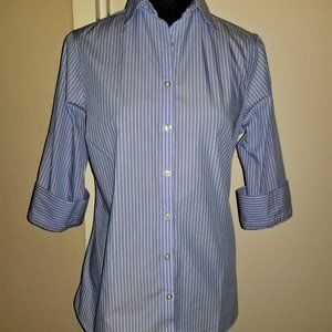 5 for $25! Land's End Classic 3/4 Sleeve Button Down - 4